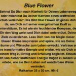 Blue Flower Text
